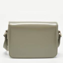 Pre Owned حقيبة كتف سيلين تريونف تين جلد أخضر فستقي