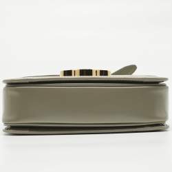 Pre Owned حقيبة كتف سيلين تريونف تين جلد أخضر فستقي