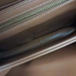 Pre Owned Celine Black Brown White Fabric Triumph Bag Medium