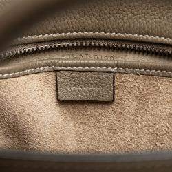 Pre Owned Celine Brown Nano Leather Luggage Tote