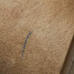 Pre Owned Celine Taupe Grey Leather Medium Sangle Seau Bag