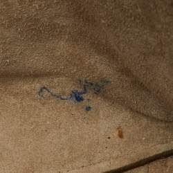 Pre Owned Celine Taupe Grey Leather Medium Sangle Seau Bag