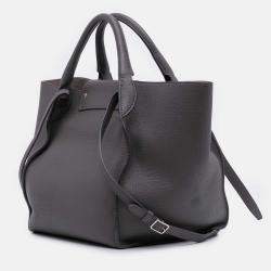 Pre Owned Celine Grey Small Grained Calfskin Big Bag