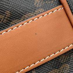 Pre Owned Celine Triomphe Mini Tan PVC Leather Boston Bag