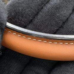 Pre Owned Celine Triomphe Mini Tan PVC Leather Boston Bag