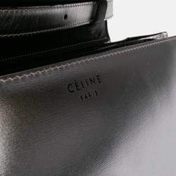 Pre Owned Celine Silver Medium Calfskin Classic Box