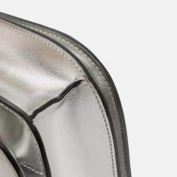 Pre Owned Celine Silver Medium Calfskin Classic Box