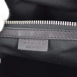 Pre Owned Celine Black Suede Leather Duffle Bag