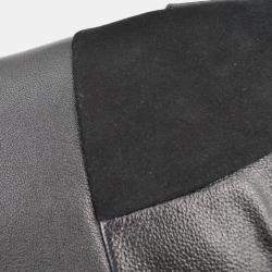 Pre Owned Celine Black Suede Leather Duffle Bag