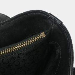 Pre Owned Celine Black Canvas C Macadam Tote Handbag