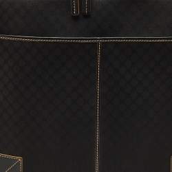 Pre Owned Celine Black Macadam Canvas and Leather Vintage Briefcase