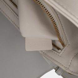 Pre Owned Celine Beige Classique Shiny Calfskin Triomphe Crossbody