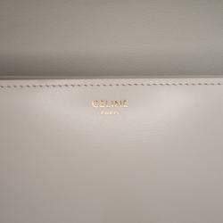 Pre Owned Celine Beige Classique Shiny Calfskin Triomphe Crossbody