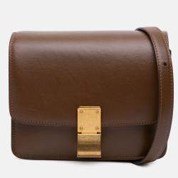 Pre Owned Celine Brown Small Calfskin Classic Box