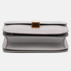 Pre Owned Celine Grey Medium Calfskin Classic Box