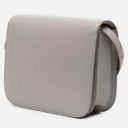 Pre Owned Celine Grey Medium Calfskin Classic Box