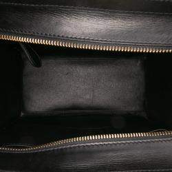 Pre Owned Celine Brown Micro Tricolor Leather Luggage Tote
