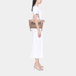 Pre Owned Celine Brown Mini Grained Calfskin Belt Bag