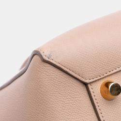 Pre Owned Celine Brown Mini Grained Calfskin Belt Bag