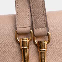 Pre Owned Celine Brown Mini Grained Calfskin Belt Bag