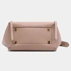 Pre Owned Celine Brown Mini Grained Calfskin Belt Bag