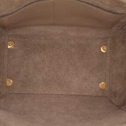 Pre Owned Celine Brown Mini Grained Calfskin Belt Bag