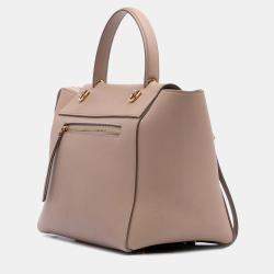 Pre Owned Celine Brown Mini Grained Calfskin Belt Bag