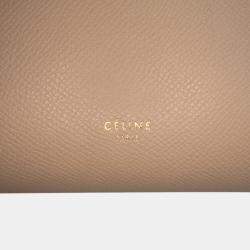 Pre Owned Celine Brown Mini Grained Calfskin Belt Bag