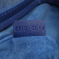 Pre Owned Celine Royal Blue Leather Small Phantom Luggage Tote