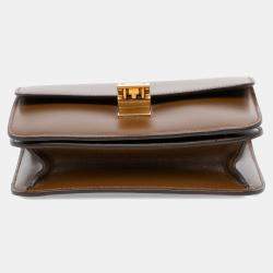Pre Owned Celine Brown Teen Calfskin Classic Box