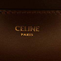 Pre Owned Celine Brown Teen Calfskin Classic Box