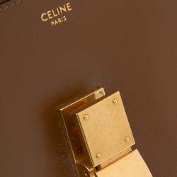 Pre Owned Celine Brown Teen Calfskin Classic Box