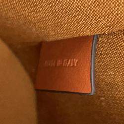 Pre Owned Celine Triomphe Cylindrical Shoulder Bag Black/Brown Pvc Leather