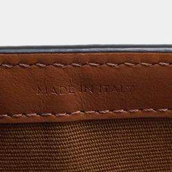 Pre Owned Celine Celine Chain Wallet Black/Brown Pvc/Leather