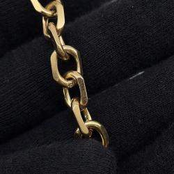 Pre Owned Celine Celine Chain Wallet Black/Brown Pvc/Leather