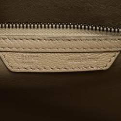 Pre Owned Celine Beige Leather Mini Luggage Tote