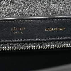 Pre Owned Celine Tricolor Leather and Suede Small Trapeze Top Handle Bag