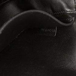 Pre Owned Celine Black Teen Shiny Calfskin Triomphe Crossbody
