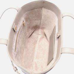 Pre Owned Celine Anais Cuir Cabas Small Beige Leather Tote Bag