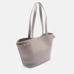 Pre Owned Celine Anais Cuir Cabas Small Beige Leather Tote Bag