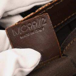 Pre Owned Celine C Macadam Brown Canvas Shoulder Bag