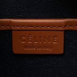 Pre Owned Celine Tricolor Leather Nano Luggage Tote