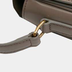 Pre Owned Celine Brown Teen Shiny Calfskin Triomphe Crossbody