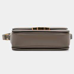 Pre Owned Celine Brown Teen Shiny Calfskin Triomphe Crossbody