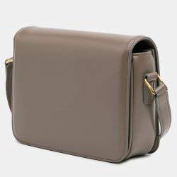 Pre Owned Celine Brown Teen Shiny Calfskin Triomphe Crossbody