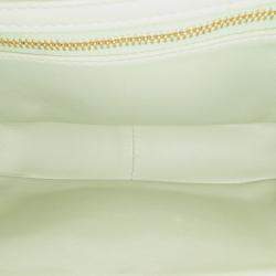 Pre Owned Celine Brown Teen Triomphe Coated Canvas and Calfskin Triomphe Crossbody