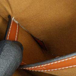 Pre Owned Celine Brown Medium Triomphe Coated Canvas Folco Crossbody