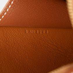 Pre Owned Celine Brown Smooth Calfskin Cuir Triomphe Clutch on Chain