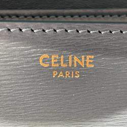 Pre Owned Celine Blue Teen Liege Calfskin Classic Box