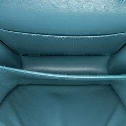Pre Owned Celine Blue Teen Liege Calfskin Classic Box